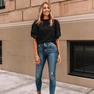 NWT Fashion Jackson Amazon the Drop Puff Sleeve Top